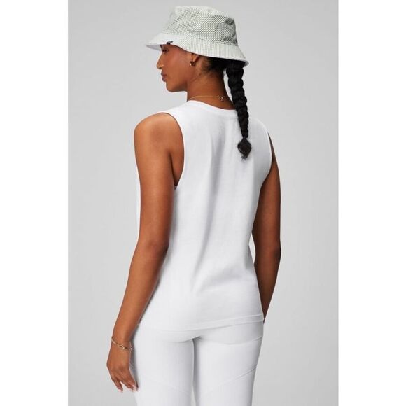 ✨Fabletics Micah Muscle White Sz Medium Tank✨ - Picture 2 of 8
